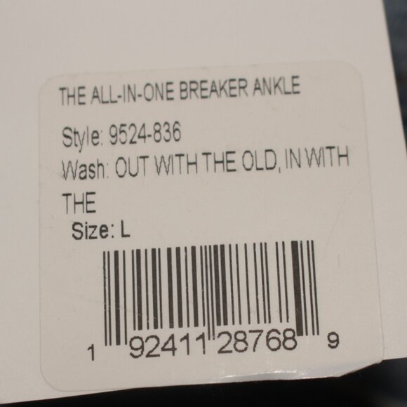 NWT MOTHER All In One Breaker Denim Jumpsuit Size L - Picture 14 of 15